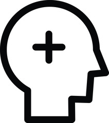 Obraz premium Think positive icon