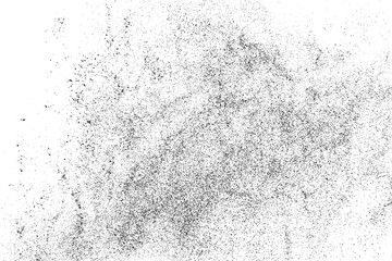 Black Grainy Texture Isolated On White Background. Dust Overlay. Dark Noise Granules. Digitally Generated Image. Vector Design Elements, Illustration, Eps 10.