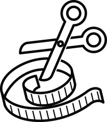 Naklejka premium Tailor made icon
