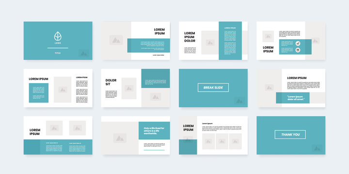 minimal style powerpoint slides template