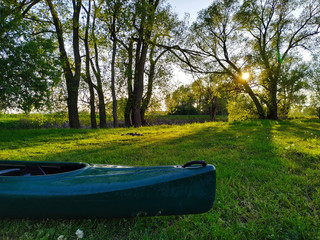boat on the river