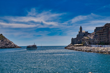 Panorama from Portovenere Liguria Italy