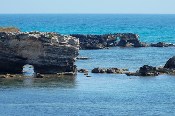 Torre Specchia reef, Salento, Italy