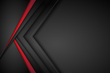 Arrow lines, technology digital template with shadows on gradient background overlap dimension modern line bar design for text and message website design. Vector Illustration EPS10