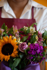 VAlentines day ready bouquet carefully prepared  by the florist