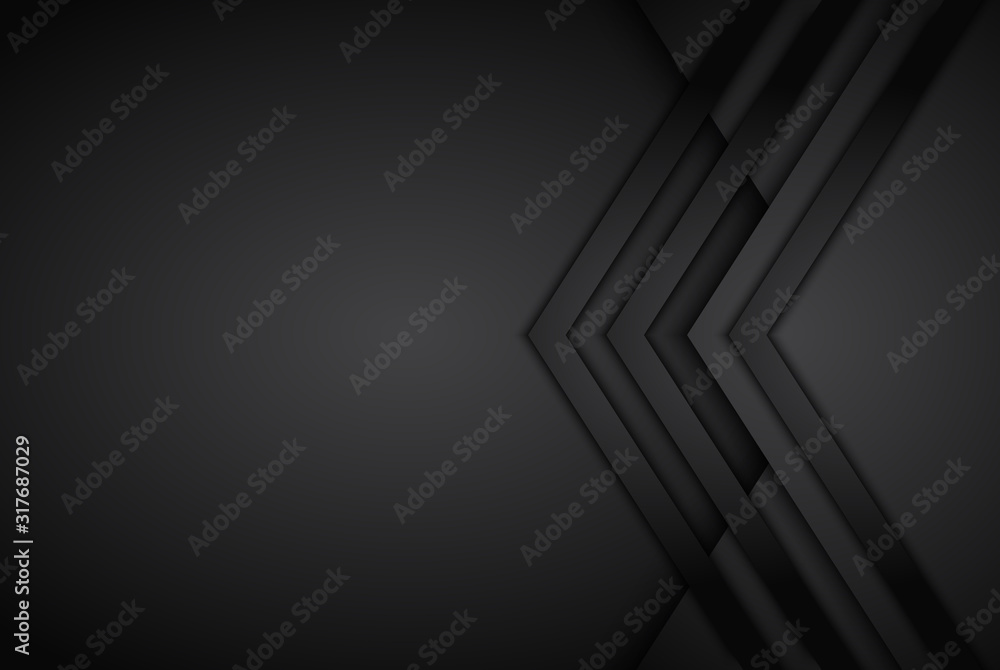 Leinwandbilder arrow lines, technology digital template with shadows on gradient background overlap dimension moder