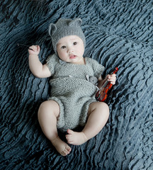 Bebe Fille Metisse 6 Mois Franco Chinois Wall Mural Wallpaper Murals Yoann