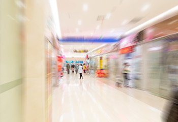 Interior of a shopping mall