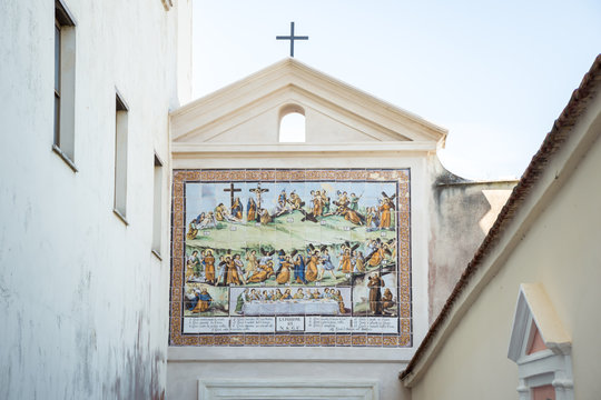 Picture - Episode from the Way of the Cross. Santuario SS Trinita, Gaeta, Italy. Tourism