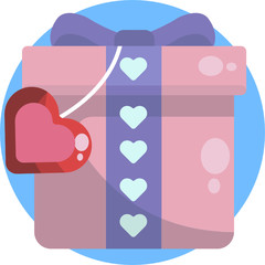 valentines day card with hearts and place for your text