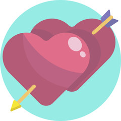 illustration of heart with wings