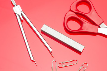 Professional office supplies or a student's office