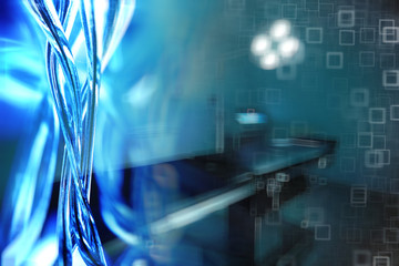 blurred background science medicine / medicine research concept science health, modern clinic...
