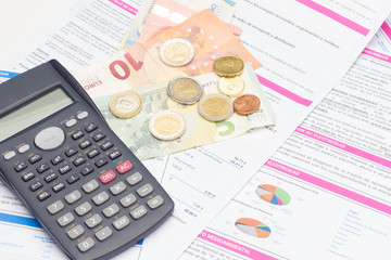 Scientific calculator to calculate finances or do mathematical and scientific calculations