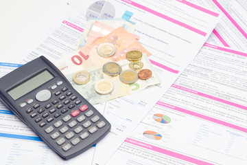 Scientific calculator to calculate finances or do mathematical and scientific calculations