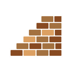 Brick wall icon vector illustration design