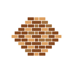 Brick wall icon vector illustration design