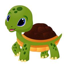 Cartoon baby turtle 