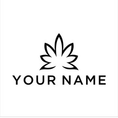 cannabis vector logo graphic modern abstract