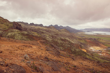 Beautiful view of the landscape in Iceland