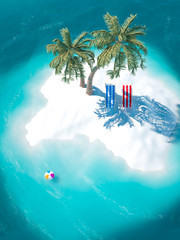 Exotic tropical beach island landscape © mahirkart