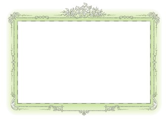 Floral Frame vector #1018