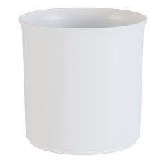 Cache-pot isolated on a white background. 3D rendering.