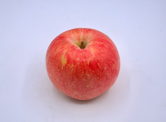 red apple on white background
