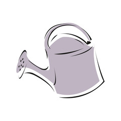 watering can icon isolated on a white
