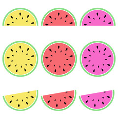 カラフルなスイカ