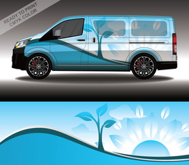 Car wrap decal design vector, custom livery race rally car vehicle sticker and tinting.