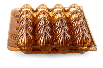 empy plastic container for Quail eggs