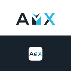 AMX Letter Logo Template vector Design