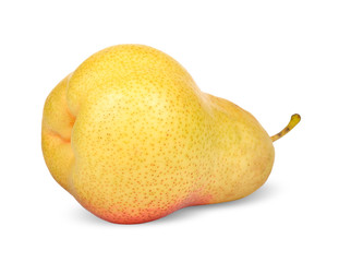 pear isolated on white clipping path