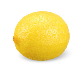 Lemon isolated on white with clipping path