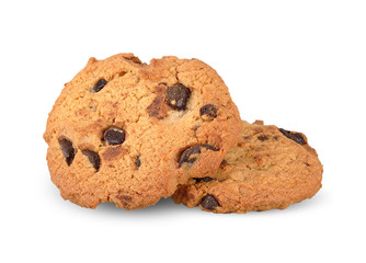 Cookie isolated on white clipping path