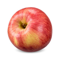 red apple isolated on white clipping path