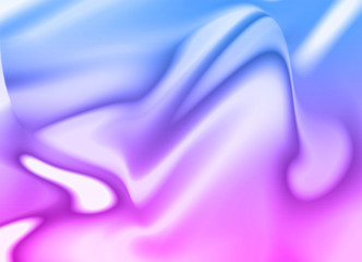 Holographic digital trendy gradient fluid design background. Neon pink, purple and classic blue color match