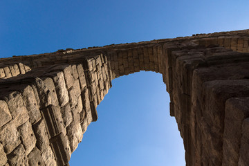 segovia aqueduct in spain