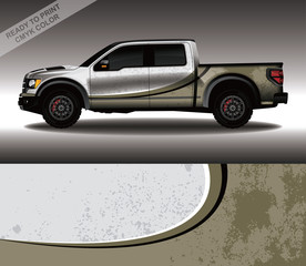 Car wrap decal design vector, custom livery race rally car vehicle sticker and tinting. © 21graphic