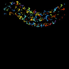 Question marks Quiz, doubt poll query public poll.