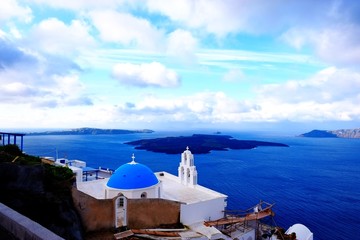 Fototapeta premium サントリーニ島の風景