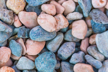  Abstract nature pebbles background. Blue pebbles texture. Stone background. Blue vintage color. Sea peblles beach. Beautiful nature. Turquoise color 
