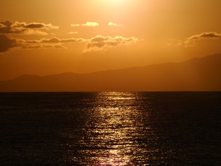sunset over the sea © Celia