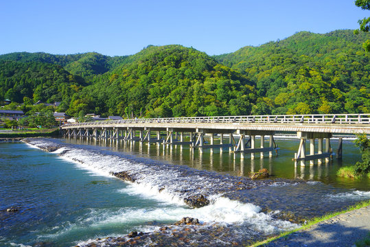 Togetsukyo Bridge, Arashiyama, Kyoto Pref., Japan
