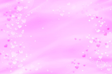 Valentine Hearts Abstract Pink Background. St.Valentine's Day