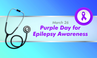 Vector Illustration on the theme of Purple day for Epilepsy awareness on March 26th.