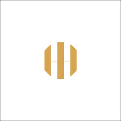  H logo icon design template elements
