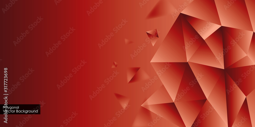 Aufkleber fractal abstract background. low poly vector background