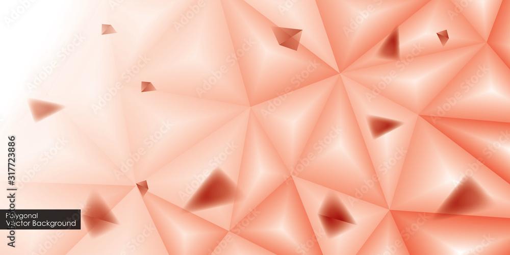 Poster vector polygon abstract polygonal geometric triangle background